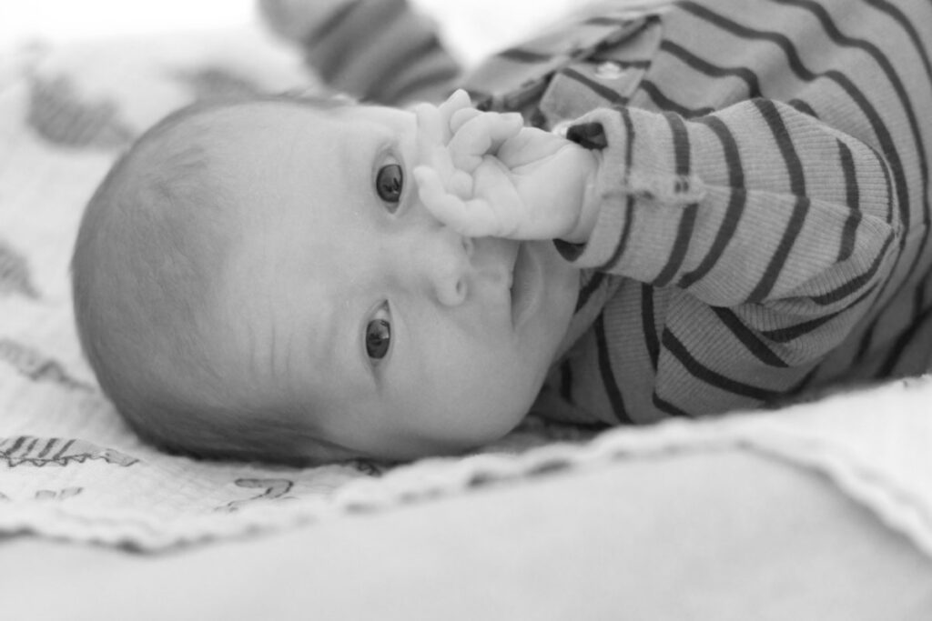 Lekker relaxen tijdens de newborn shoot